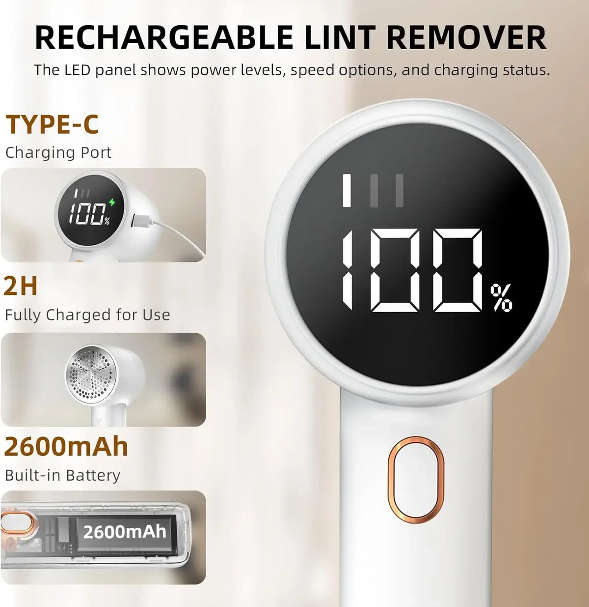 Drapelle Renew™ Rechargeable Fabric Shaver