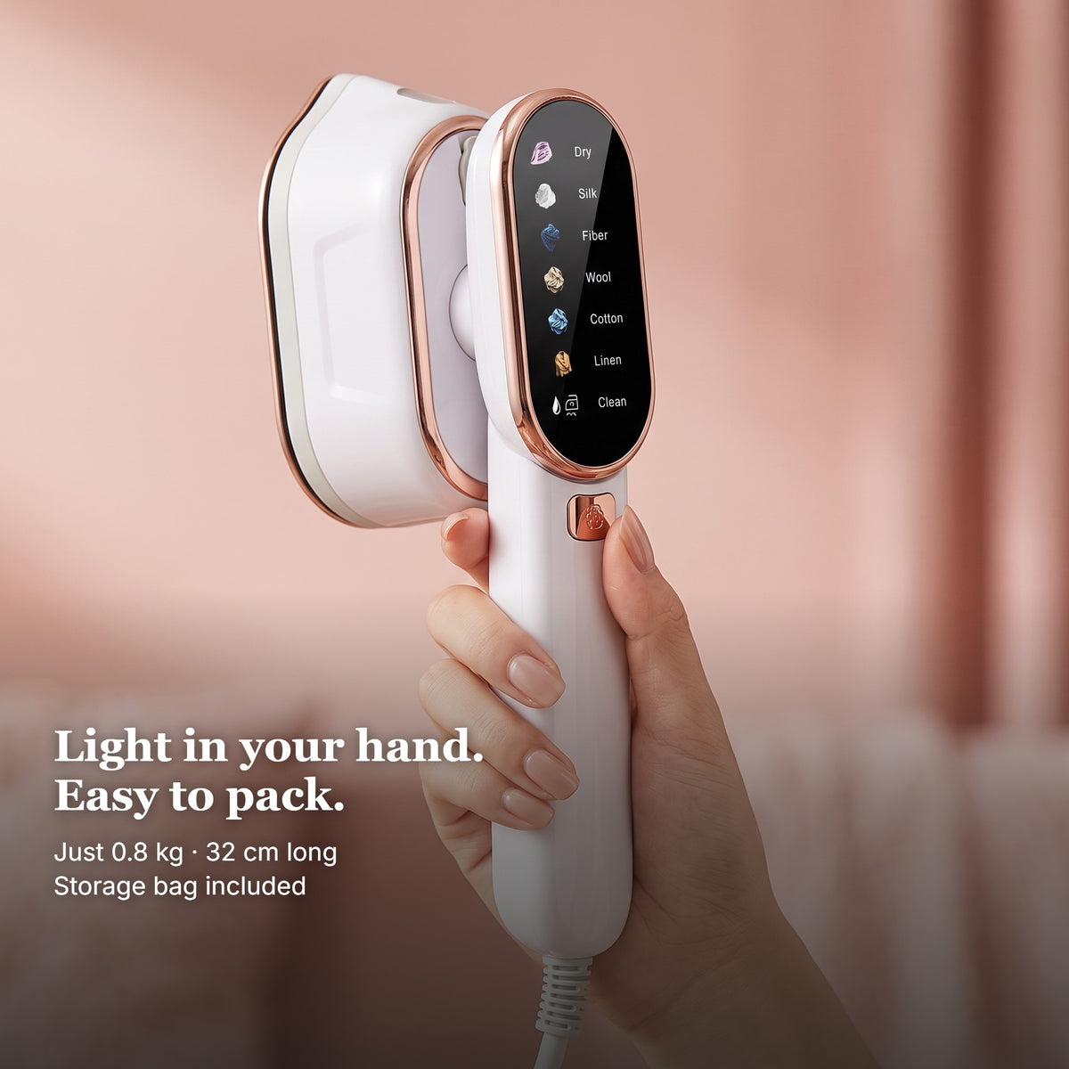 Drapelle Muse steamer held in hand, 0.8 kg