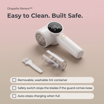 Drapelle Renew washable lint container and safety switch
