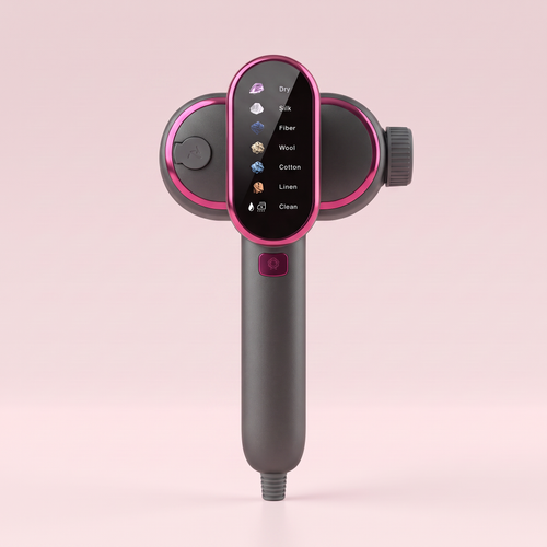 Drapelle Muse in Graphite Rose, front view