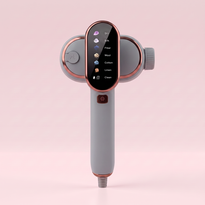 Drapelle Muse in Cloud Gray, front view