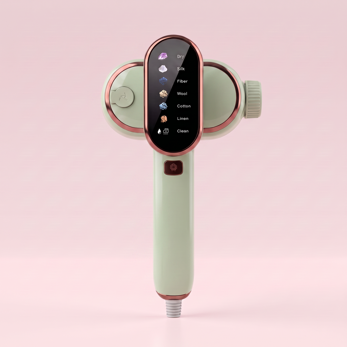 Drapelle Muse in Sage, front view